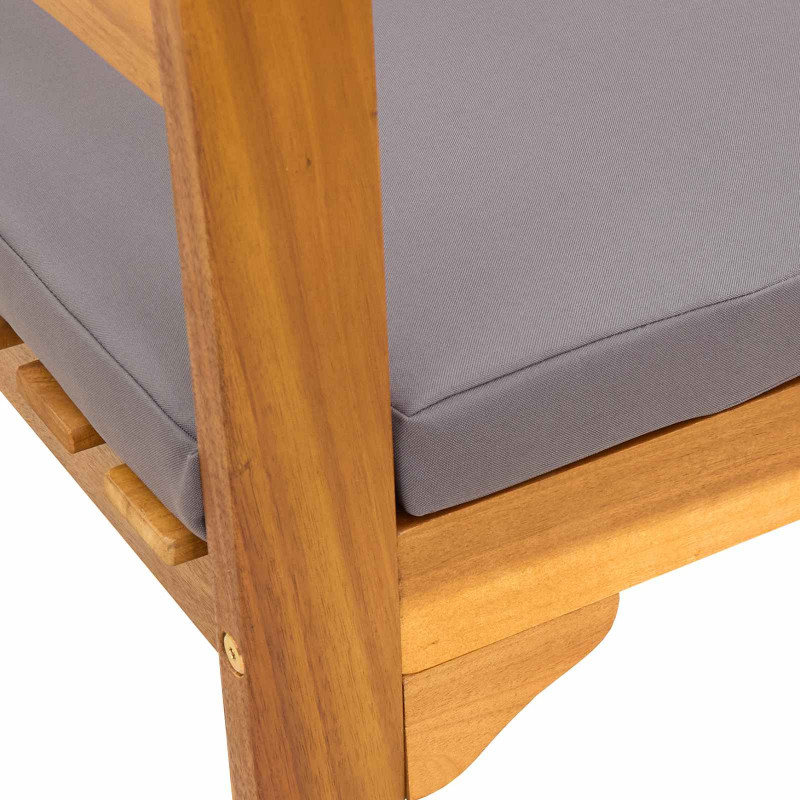 Ławka Różana Naturalny 157 x 46 x 82,5 cm Lite Drewno Akacji