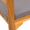 Ławka Różana Naturalny 68,5 x 46 x 82,5 cm Lite Drewno Akacji