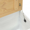 storage box z półką Biały 90 x 78 x 45 cm Lite drewno sosnowe