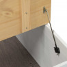 storage box z półką Biały 78 x 78 x 45 cm Lite drewno sosnowe