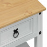 Stolik kawowy Biały 85 x 50 x 45 cm Lite drewno sosnowe