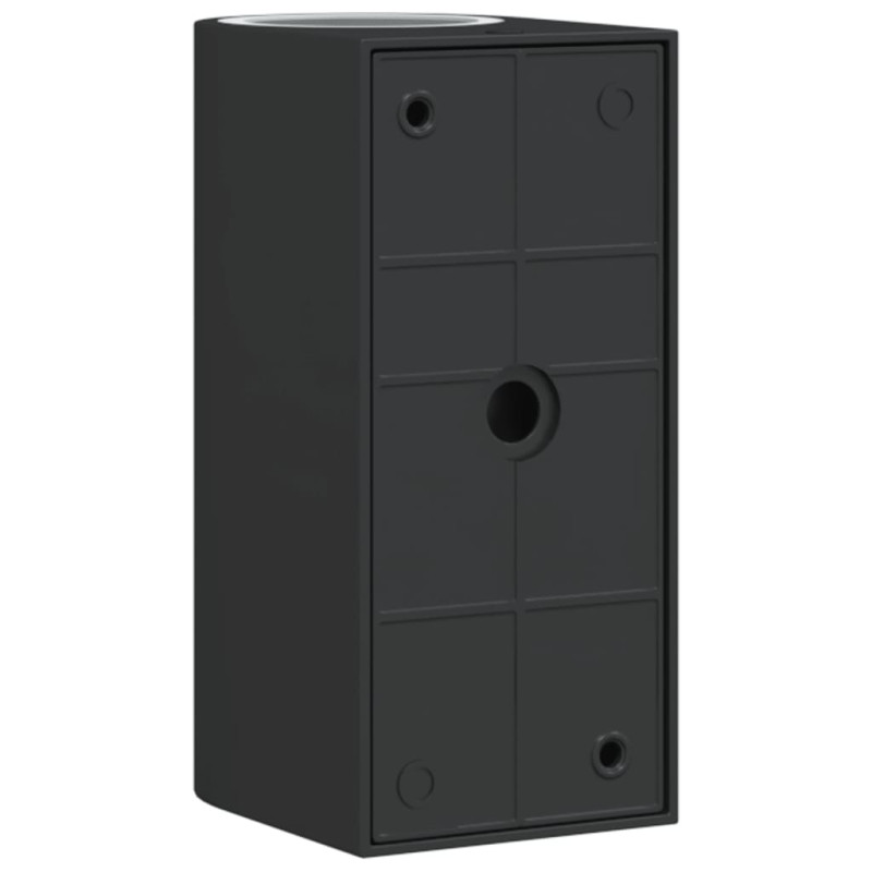Kinkiet zewnętrzny, czarny, odlewane aluminium