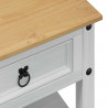 Stolik kawowy Biały 100 x 48 x 45 cm Lite drewno sosnowe