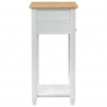 Stolik konsolowy Biały 55 x 35 x 73 cm Lite drewno sosnowe