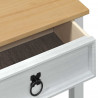 Stolik konsolowy Biały 55 x 35 x 73 cm Lite drewno sosnowe
