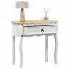 Stolik konsolowy Biały 73 x 35 x 73 cm Lite drewno sosnowe