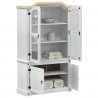 Witryna Biały 103.5 x 42 x 180 cm Lite drewno sosnowe