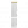 Witryna Biały 103.5 x 42 x 180 cm Lite drewno sosnowe