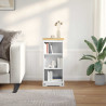 Półka na książki Biały 46 x 29 x 100 cm Lite drewno sosnowe