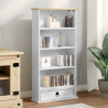 Szafka na płyty CD Biały 52 x 17.5 x 103 cm Lite drewno sosnowe