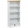 Szafka na płyty CD Biały 52 x 17.5 x 103 cm Lite drewno sosnowe