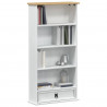 Szafka na płyty CD Biały 52 x 17.5 x 103 cm Lite drewno sosnowe