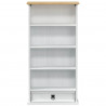 Szafka na płyty CD Biały 52 x 17.5 x 103 cm Lite drewno sosnowe