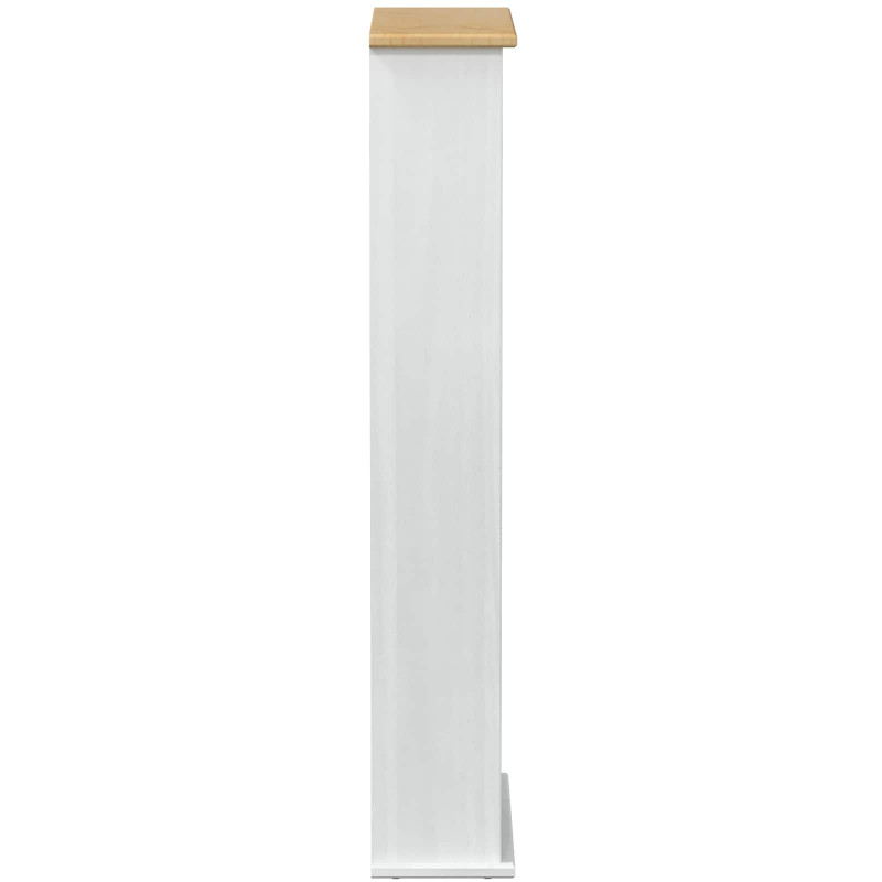 Szafka na płyty CD Biały 52 x 17.5 x 103 cm Lite drewno sosnowe