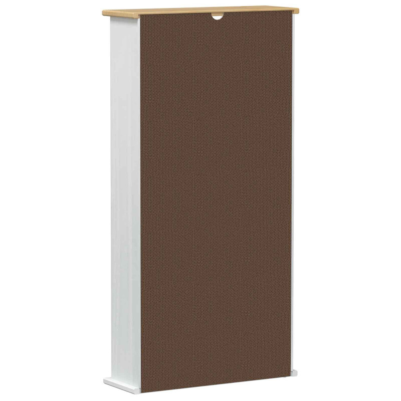 Szafka na płyty CD Biały 52 x 17.5 x 103 cm Lite drewno sosnowe