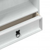 Szafka na płyty CD Biały 52 x 17.5 x 103 cm Lite drewno sosnowe