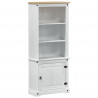 Highboard Biały 74 x 38 x 170 cm Lite drewno sosnowe
