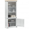 Highboard Biały 74 x 38 x 170 cm Lite drewno sosnowe