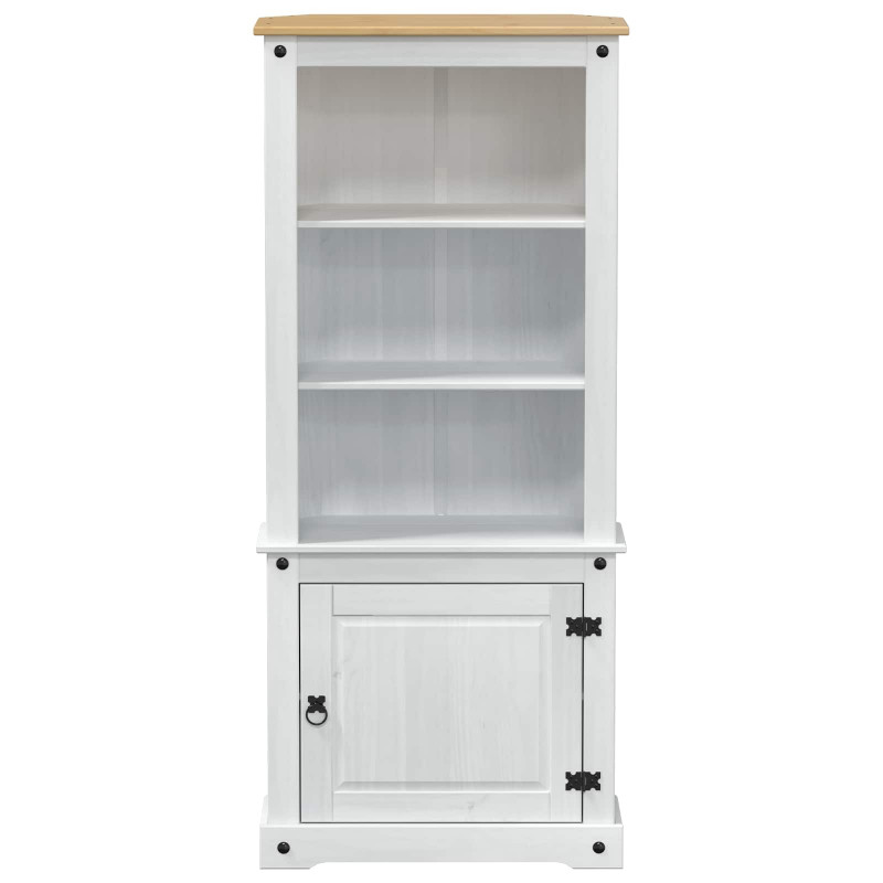 Highboard Biały 74 x 38 x 170 cm Lite drewno sosnowe