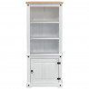 Highboard Biały 74 x 38 x 170 cm Lite drewno sosnowe