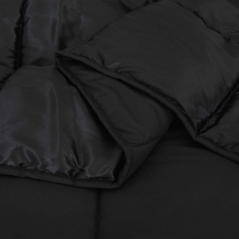 Zimowa Kołdra Czarny 200 x 200 cm Satyna i Mikrofibra