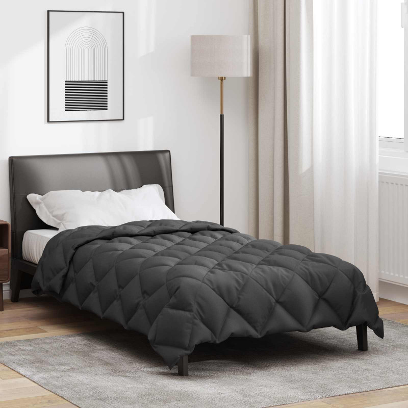 Zimowa Kołdra Antracyt 155 x 220 cm Mikrofibra