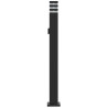 Zewnętrzne lampy stojące, z gniazdem, 3 szt., czarne, 110 cm