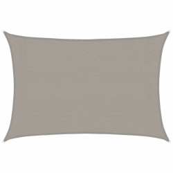 Żagiel przeciwsłoneczny, 160 g/m², jasnoszary, 3x4,5 m, HDPE