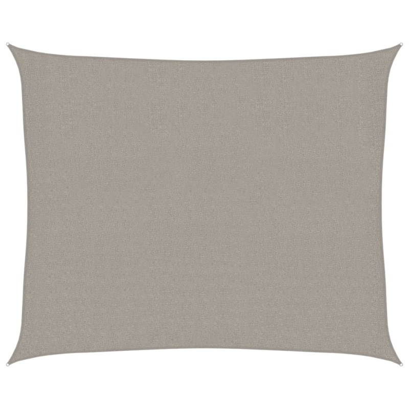 Żagiel przeciwsłoneczny, 160 g/m², jasnoszary, 2,5x3 m, HDPE
