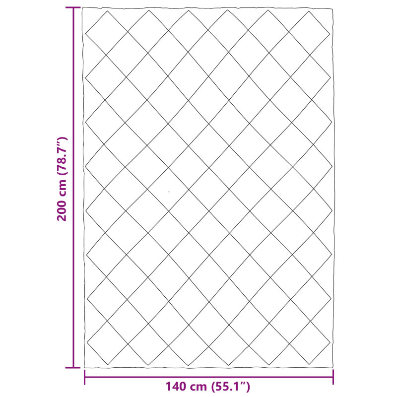 Letni Kołdra Antracyt i Taupe 200 x 140 cm Mikrofibra
