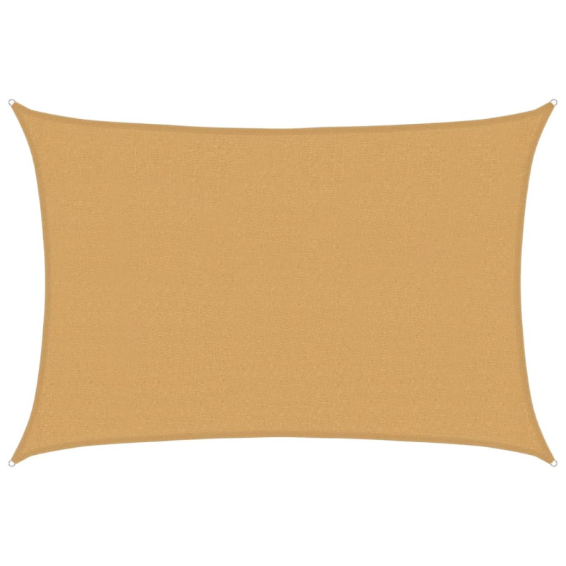 Żagiel przeciwsłoneczny, 160 g/m², piaskowy, 2,5x4 m, HDPE