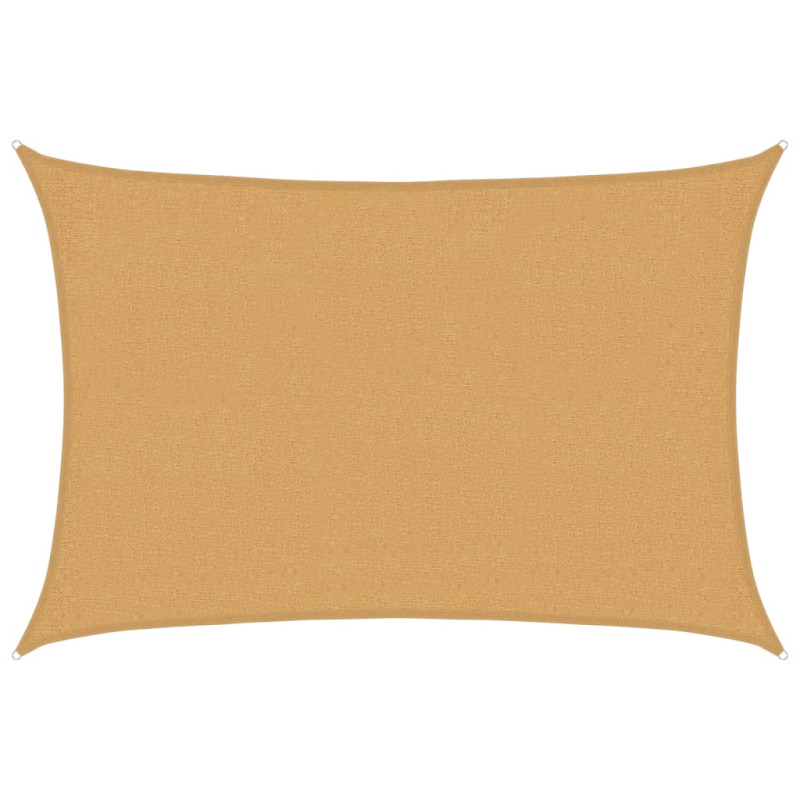 Żagiel przeciwsłoneczny, 160 g/m², piaskowy, 2x3 m, HDPE