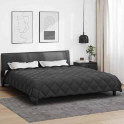 Zimowa Kołdra Czarny i antracyt 200 x 200 cm Mikrofibra