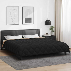 Zimowa Kołdra Czarny i Taupe 200 x 220 cm Mikrofibra