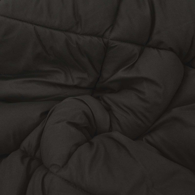 Letni Kołdra Czarny i Taupe 200 x 155 cm Mikrofibra