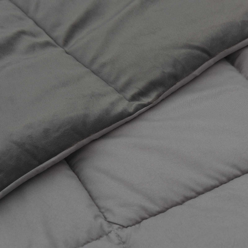 Kołdra na cały rok Jasnoszary 200 x 200 cm Mikrofibra