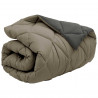 Zimowa Kołdra Jasnoszary i antracytowy 155 x 220 cm Mikrofibra