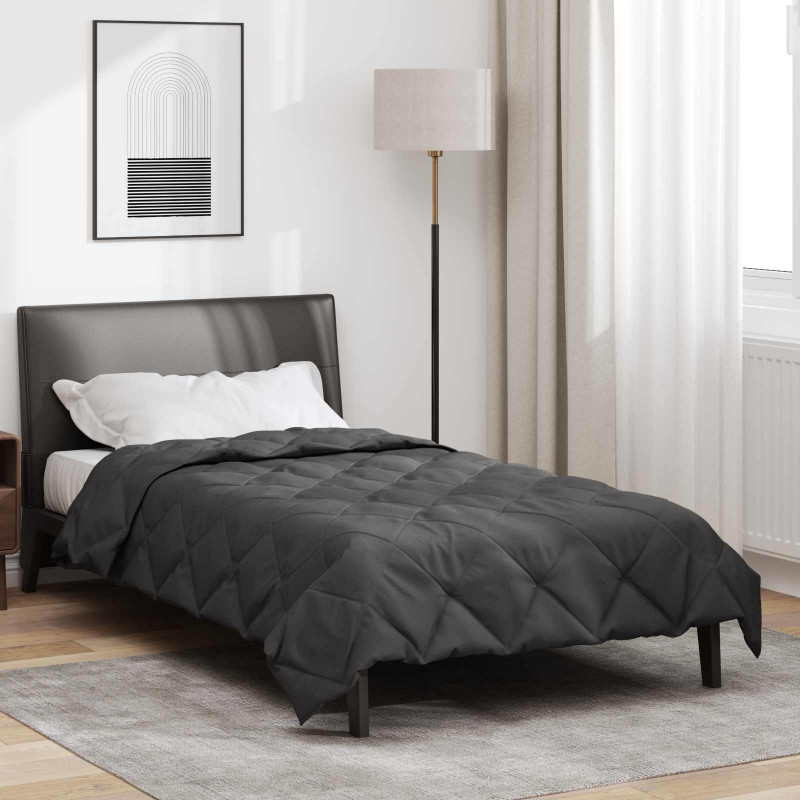 Kołdra na cały rok Antracyt 135 x 220 cm Mikrofibra