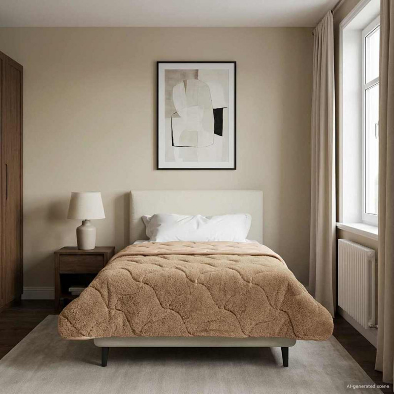 Kołdra na cały rok Kwiłtowany Ciemnoszary 140 x 220 cm