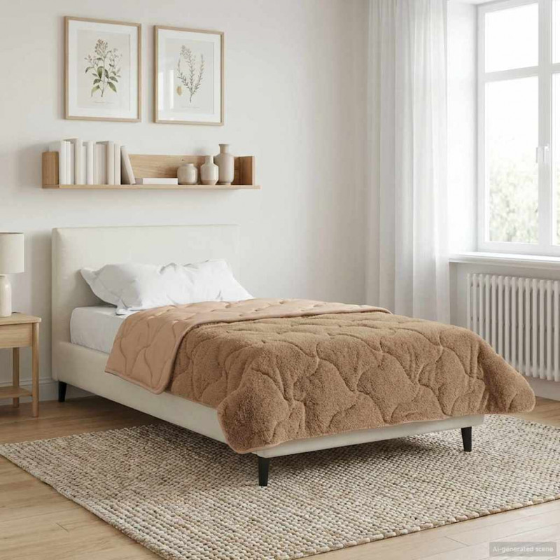 Kołdra na cały rok Kwiłtowany Ciemnoszary 140 x 220 cm