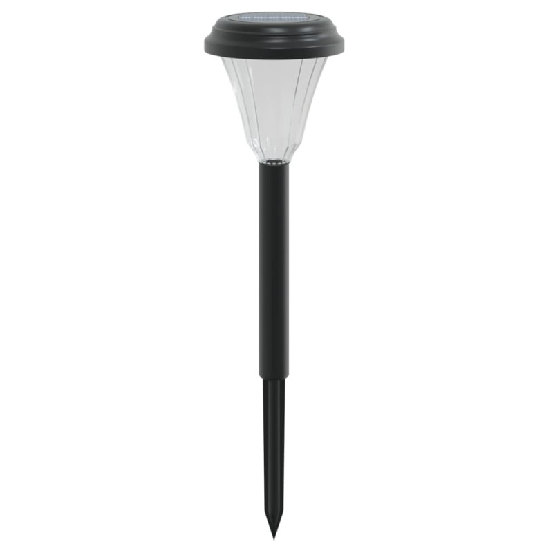 Solarne lampki ogrodowe, z kolcem, 12 szt., białe światło