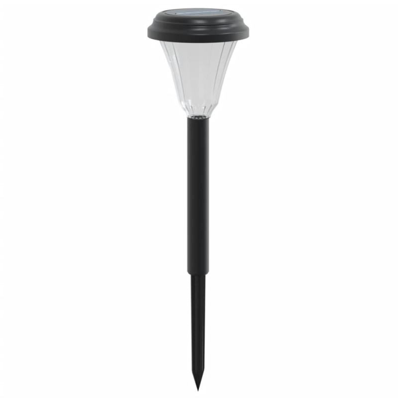 Solarne lampki ogrodowe, z kolcem, 12 szt., białe światło