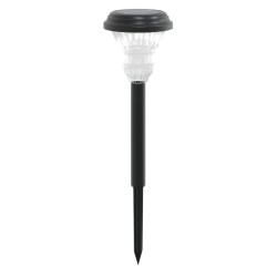 Solarne lampki ogrodowe, z kolcem, 12 szt., białe światło