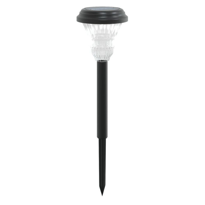 Solarne lampki ogrodowe, z kolcem, 12 szt., białe światło