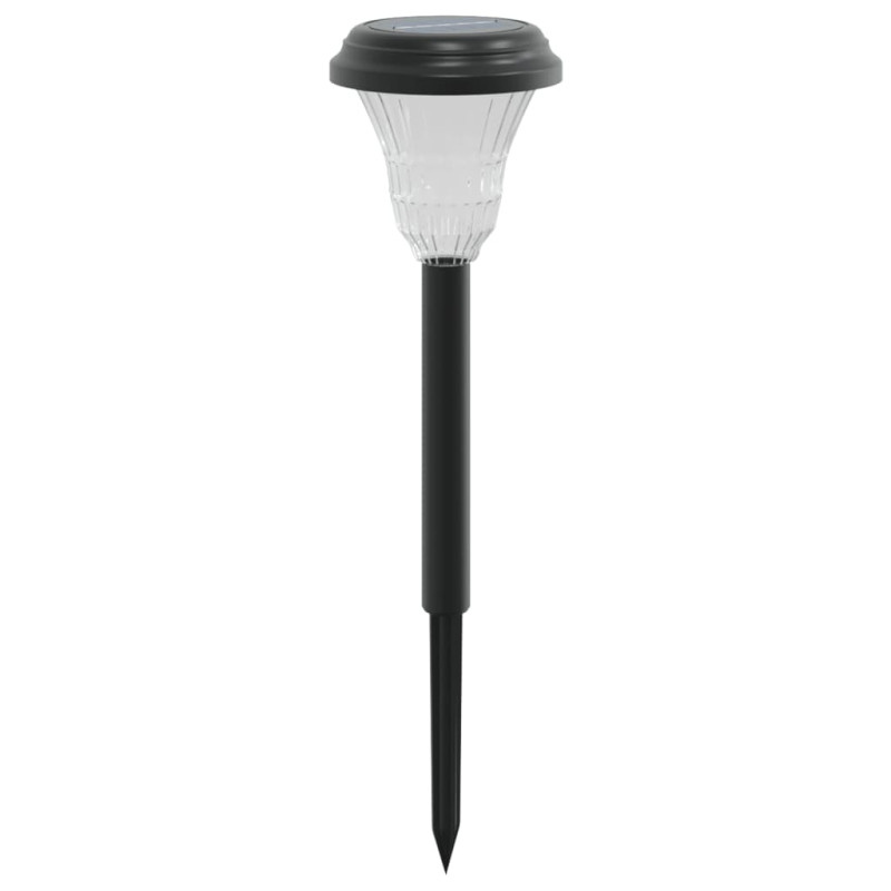 Solarne lampki ogrodowe, z kolcem, 12 szt., białe światło
