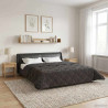 Zimowa Kołdra Antracyt 200 x 240 cm Mikrofibra i Fleece Teddy