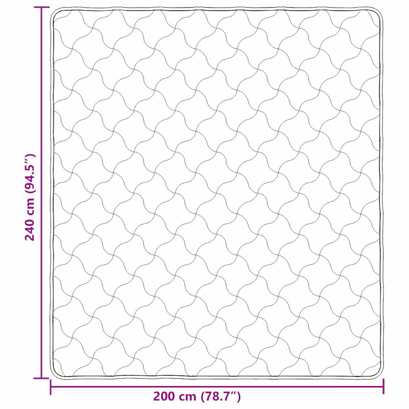 Zimowa Kołdra Antracyt 200 x 240 cm Mikrofibra i Fleece Teddy