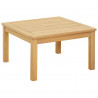 Stolik kawowy Jasna akacja 60 x 60 x 36 cm Lite Drewno Akacji