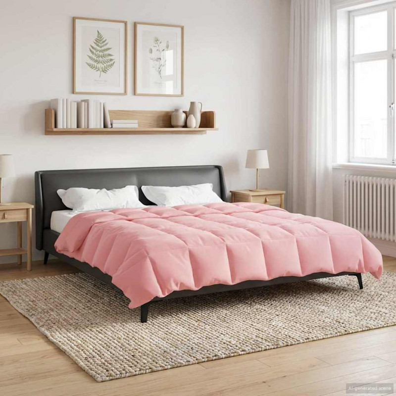 Zimowa Kołdra Kwiłtowany Różowy 200 x 220 cm Mikrofibra