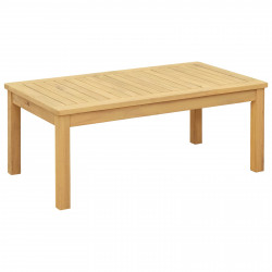 Stolik kawowy Jasna akacja 90 x 50 x 36 cm Lite Drewno Akacji